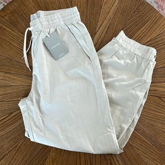 Everlane Organic Cotton The Easy Snap Bottom Jogger Pants Size L - Picture 3 of 10